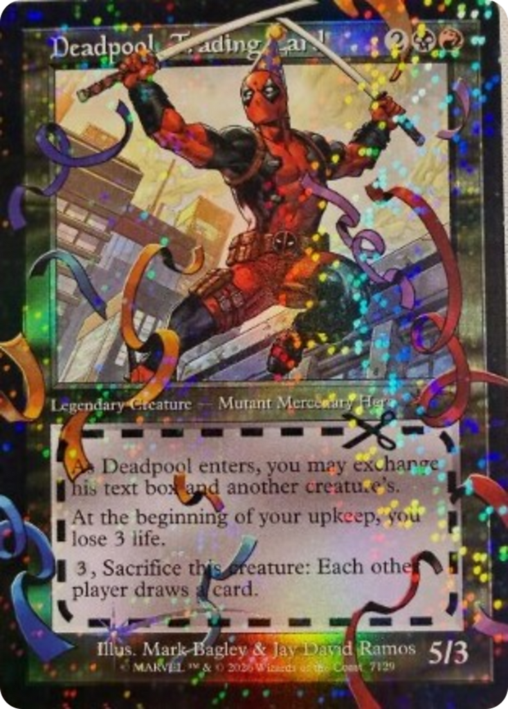 Deadpool, Trading Card (7129) (Pool Party Foil) [Secret Lair Drop