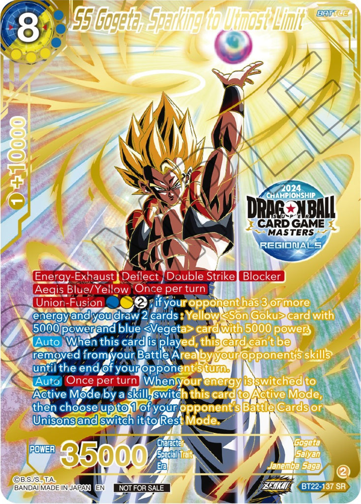 SS Gogeta, Sparking to Utmost Limit (2024 Championship Regionals