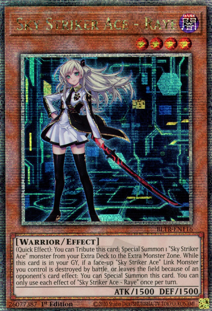 Sky Striker Ace - Raye (Quarter Century Secret Rare) [BLTR-EN116