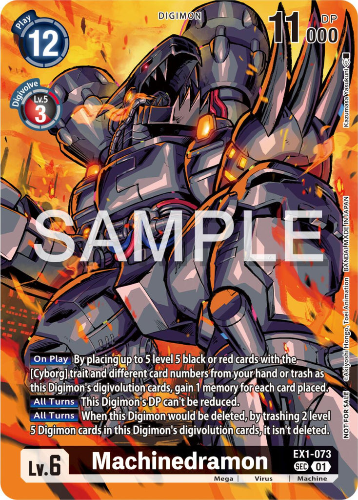 black digimon cards Machinedramon [EX1-073] (Release Special Booster Ver.2.0 Celebration Event)  [Release Special Booster Ver.2.0 Promos] | Digimon Single
