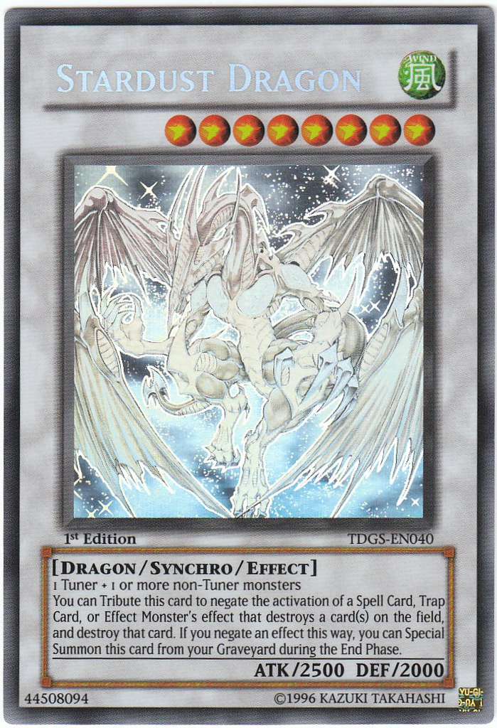 ghost rare cards Stardust Dragon (Ghost) [TDGS-EN040] Ghost Rare | Yugioh Single