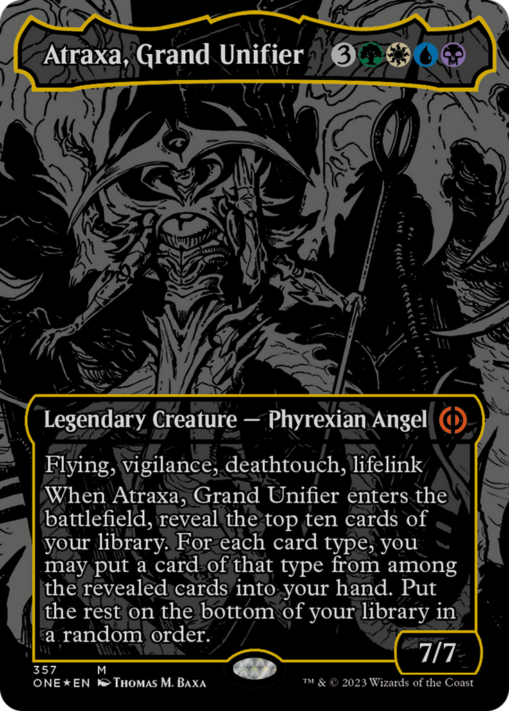 Atraxa, Grand Unifier (Oil Slick Raised Foil) [Phyrexia: All Will