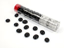 Chessex Iridized Black Glass Stones (Qty 40-5.5 Inch Tube) CHX01178