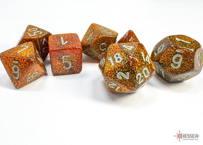 Chessex Glitter Gold/Silver (Polyhedral 7-Die Set) CHX27503