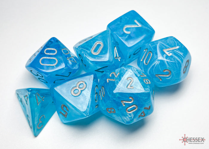 Chessex Luminary Sky/Silver (Polyhedral 7-Die Set) CHX27566