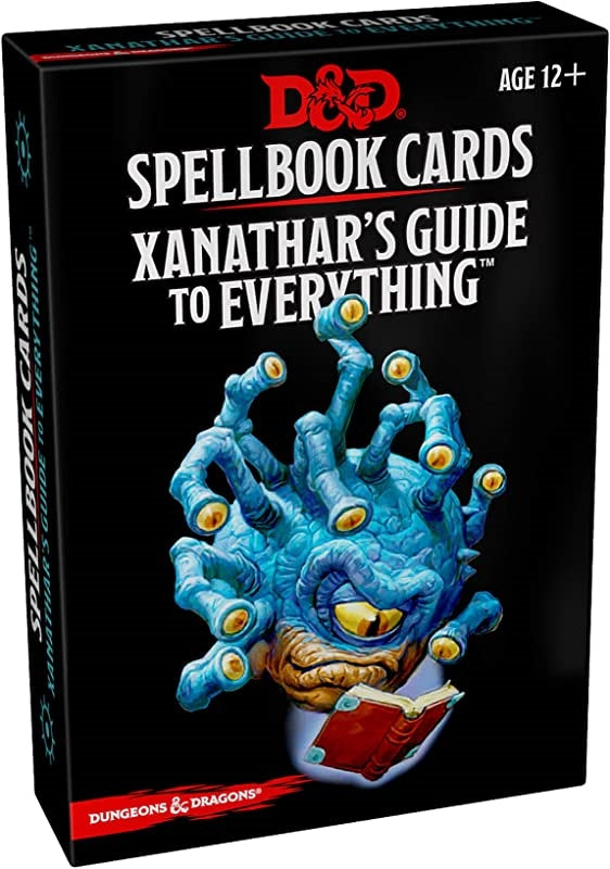 Dungeons & Dragons Xanathar's Guide Spellbook Cards