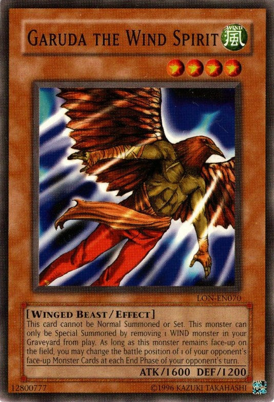 Garuda the Wind Spirit [LON-EN070] Common | Yugioh Single