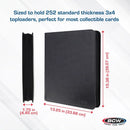 BCW Z-Folio 9-Pocket LX Album - Toploaders - Black