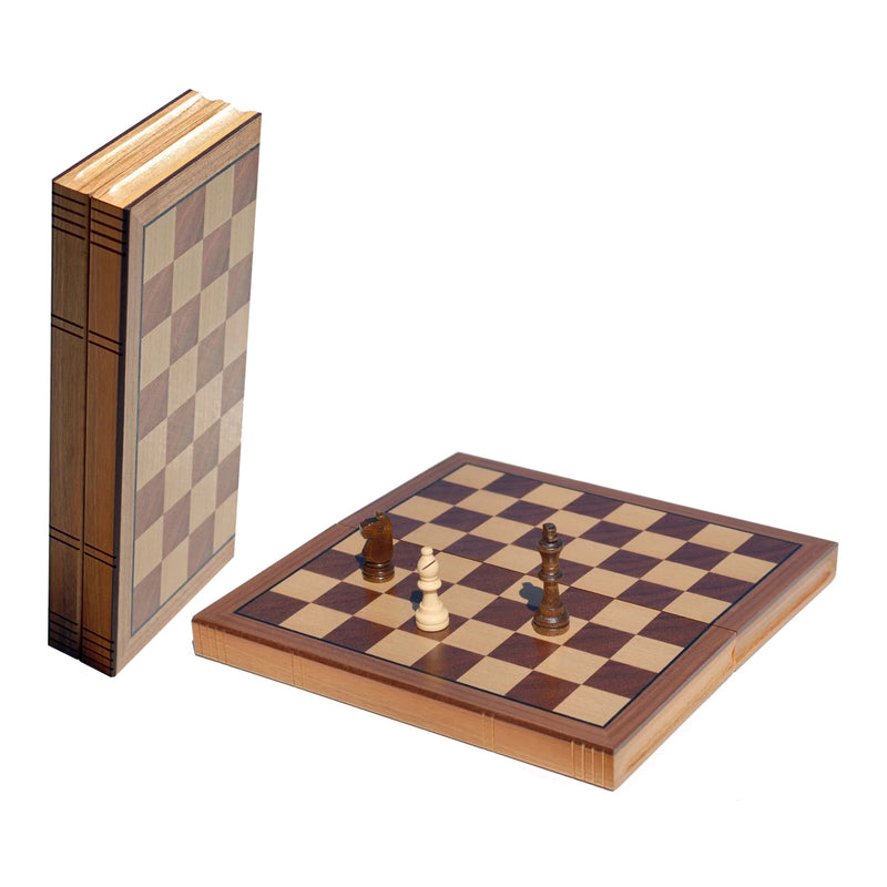 Folding Chess Set - Book Style (Oak)