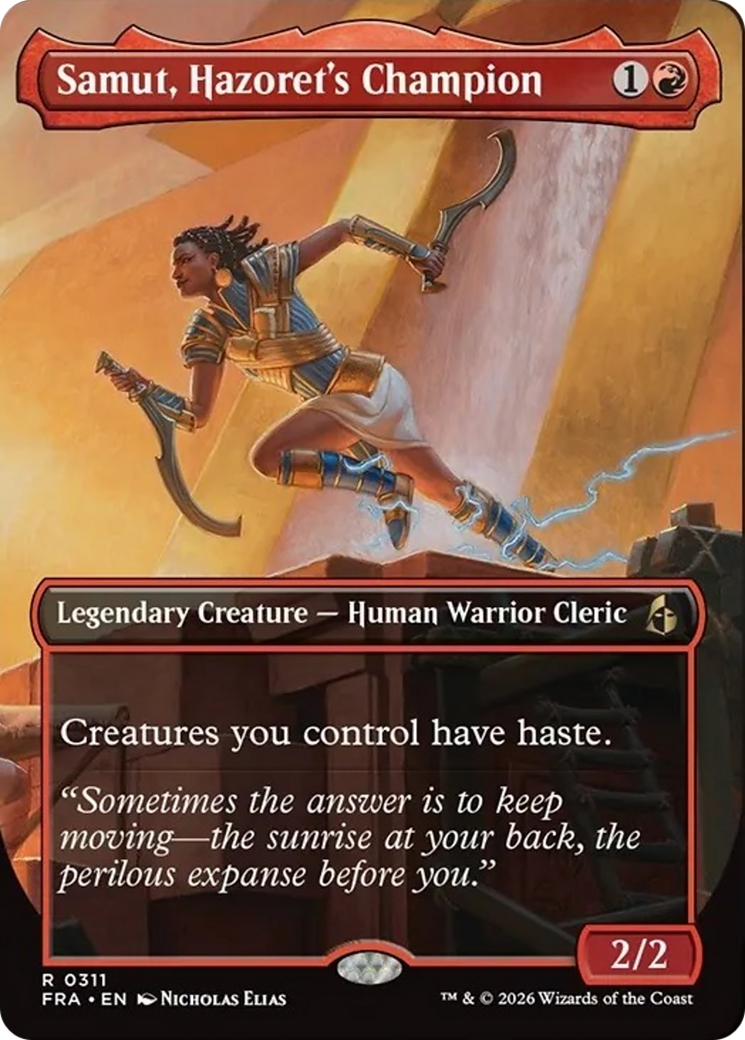 Samut, Hazoret's Champion (Borderless) [Reality Fracture]