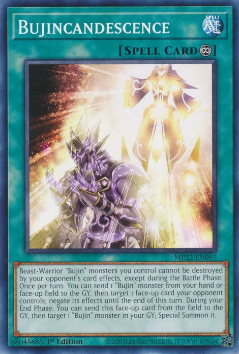 Bujincandescence [MP22-EN097] Common | Yugioh Single