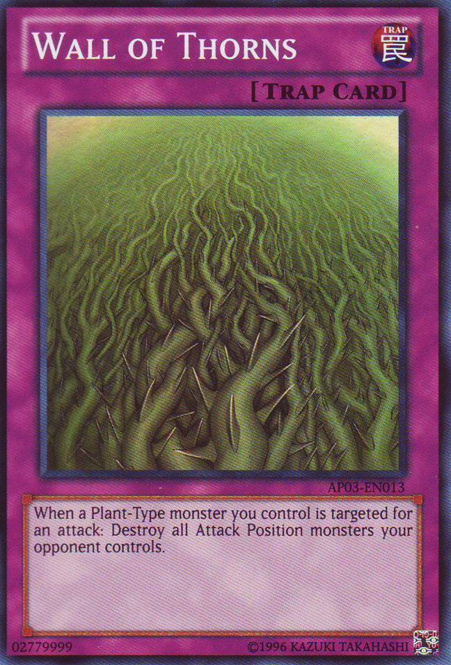 Wall of Thorns [AP03-EN013] Super Rare | Yugioh Single
