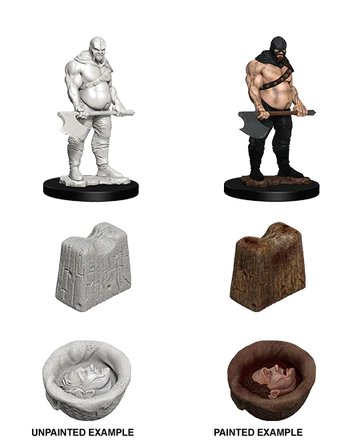 Excecutioner and Chopping Block Wizkids Unpainted Minis WV6