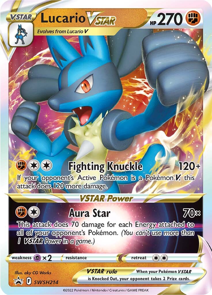 Lucario VSTAR (SWSH214) (Jumbo Card) [Sword & Shield: Black Star Promos]