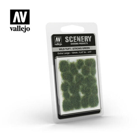 Vallejo Wild Tuft Strong Green X-Large 12 MM 17 Units VALSC427