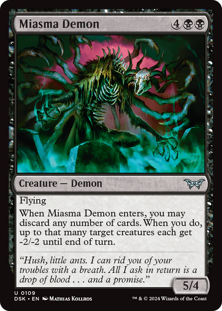 Miasma Demon [Duskmourn: House of Horror] | MTG Single