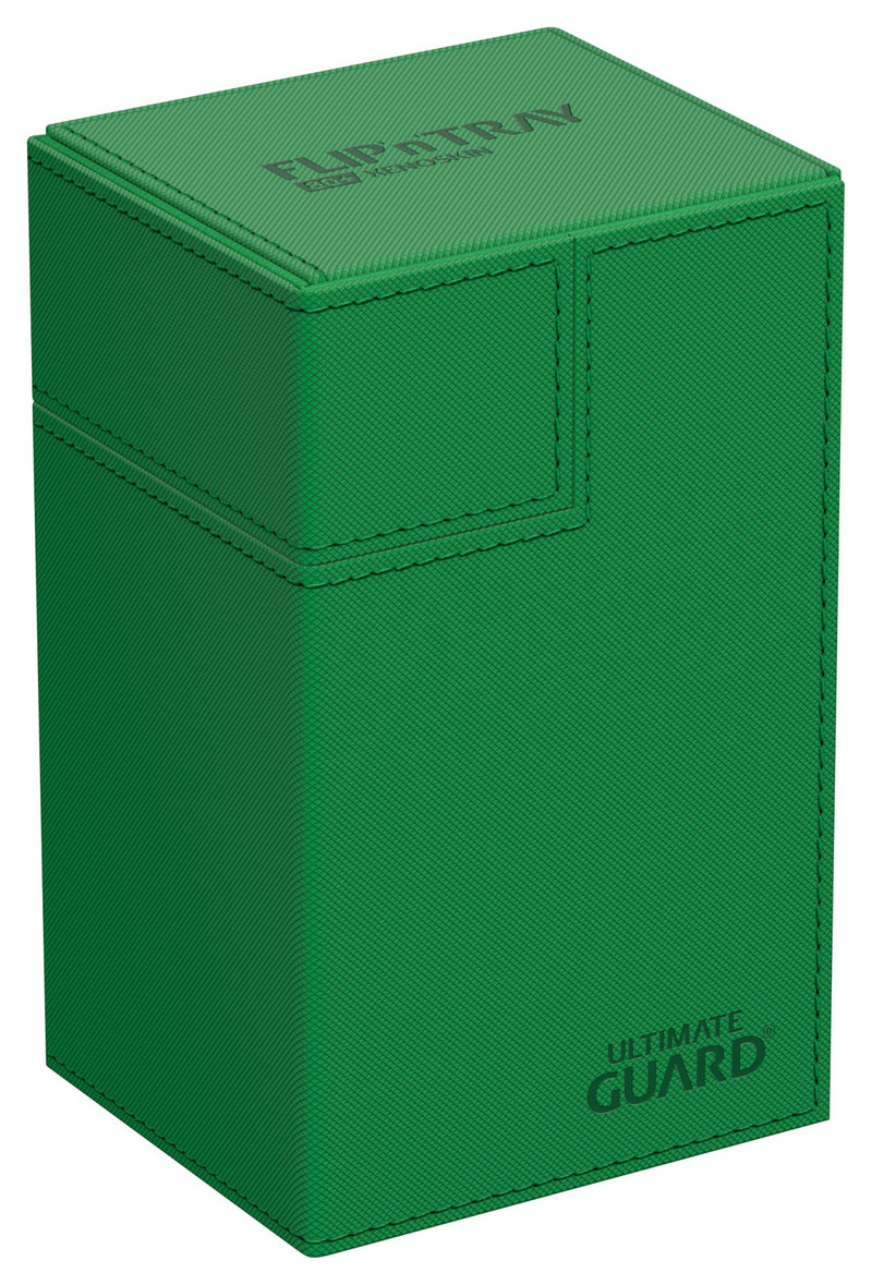 Ultimate Guard Flip'n'Tray Monocolor Green Deck Case (80+)