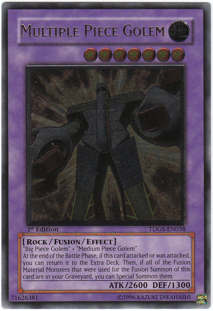 Multiple Piece Golem [TDGS-EN038] Ultimate Rare | Yugioh Single