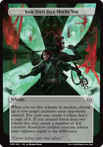 Your Own Face Mocks You (Full Art) [Duskmourn: Archenemy] | MTG Single
