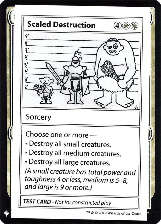 Scaled Destruction [Mystery Booster Playtest Cards] | MTG Single