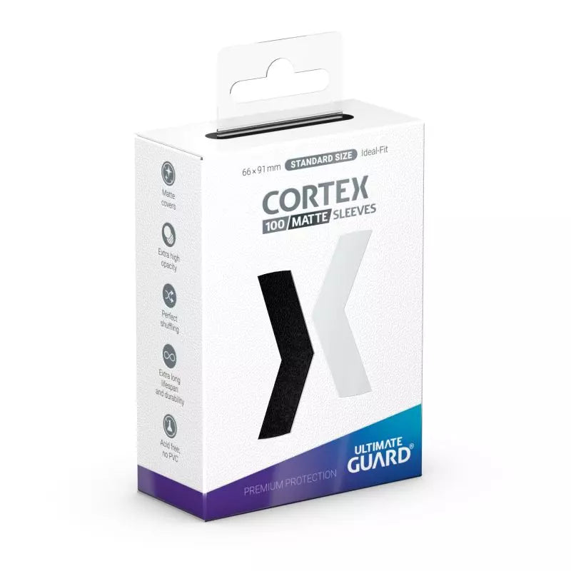 UG SLEEVES CORTEX BLACK 100CT