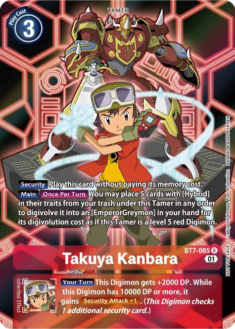Takuya Kanbara [BT7-085] (D-Scanner Alternate Art) [Next Adventure Promos]  | Digimon Single