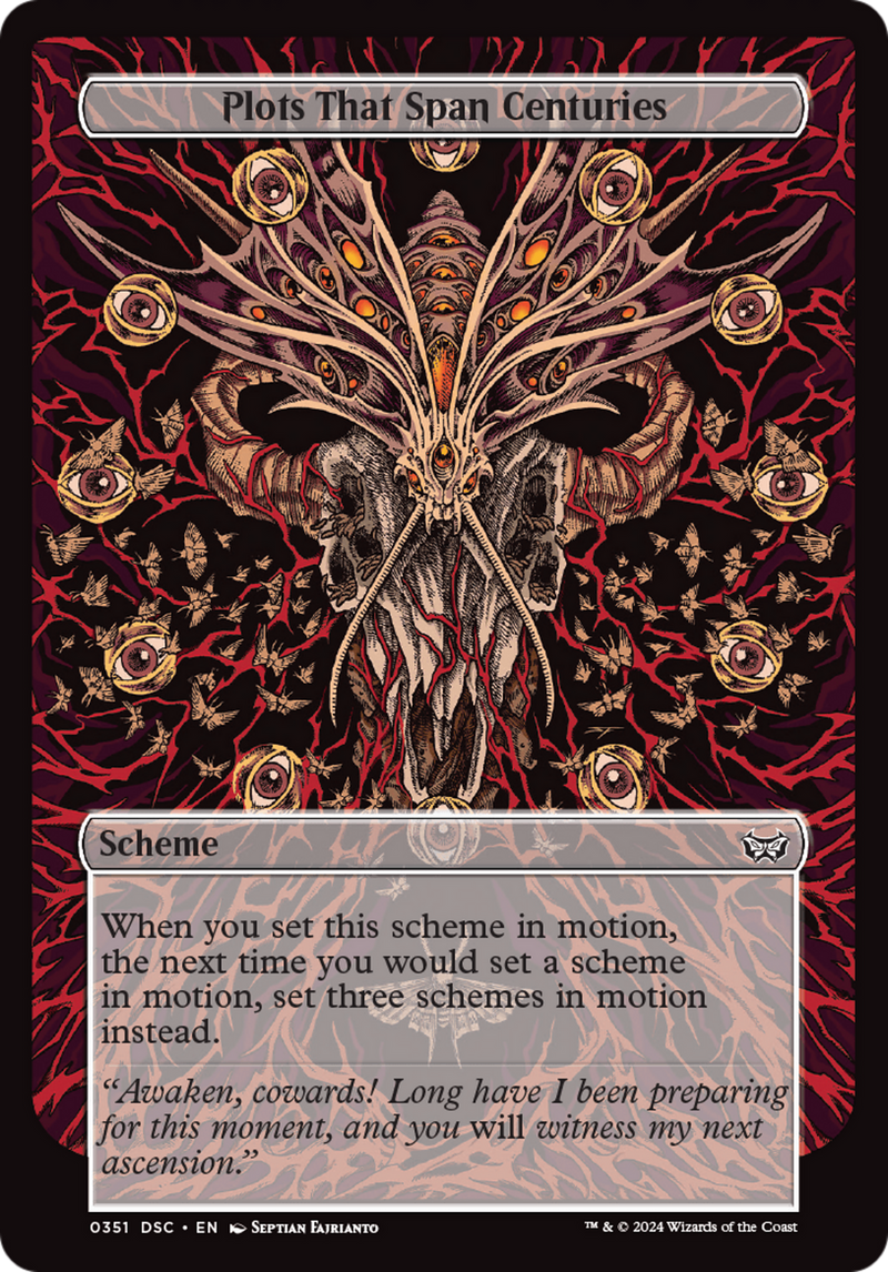 archenemy cards mtg duskmourn Magic the Gathering: Duskmourn: Commander Deck By The Board Games & Entertainment Archenemy Type Plots That Span Centuries (Full