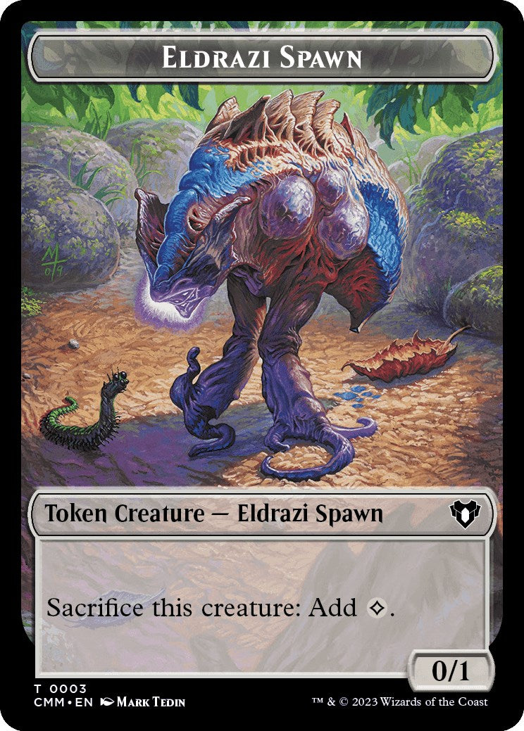 Eldrazi Spawn // Myr Double-Sided Token [Commander Masters Tokens]