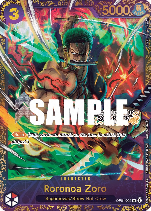 PSA10 One Piece Card 2023 Treasure Cup Top 8 Promo OP01-025