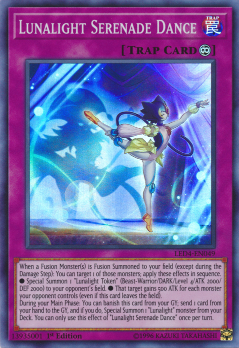 yugioh lunalight cards Lunalight Serenade Dance [LED4-EN049] Super Rare | Yugioh Single