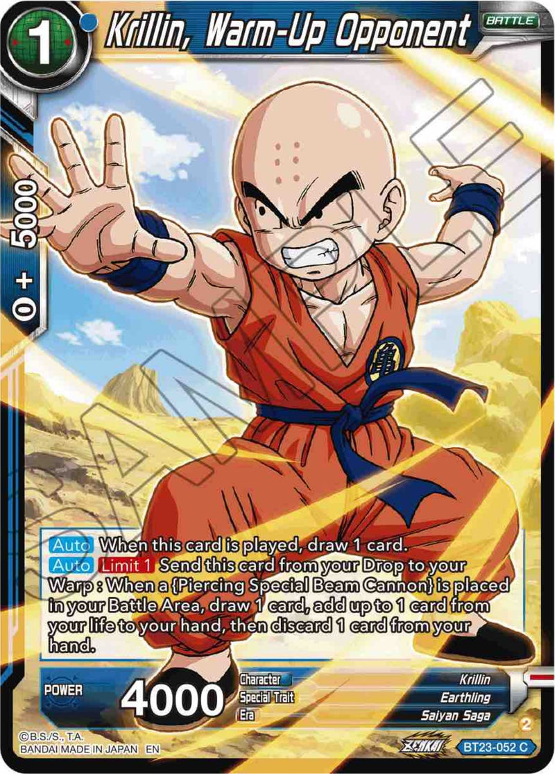 Krillin, Warm-Up Opponent (BT23-052) [Perfect Combination] | Dragon Ball  Super Single