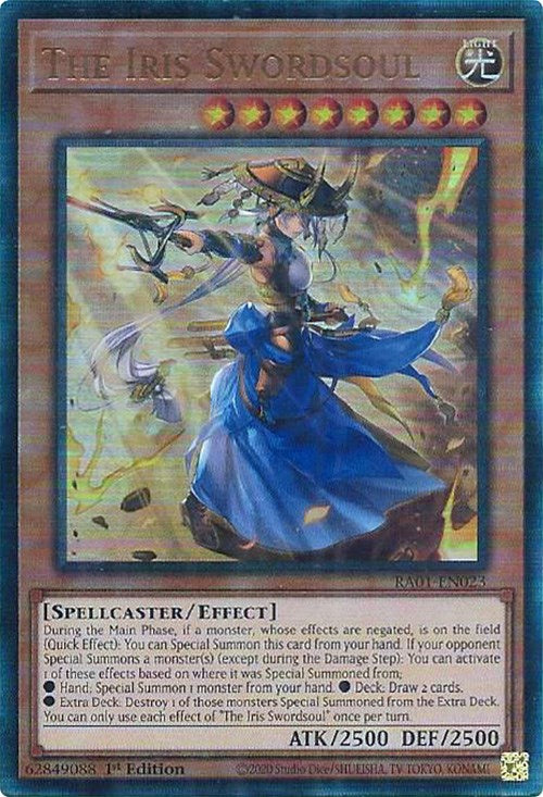 The Iris Swordsoul [RA01-EN023] Prismatic Ultimate Rare | Yugioh Single