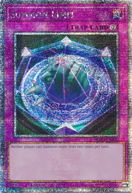 Summon Limit [RA01-EN070] Quarter Century Secret Rare | Yugioh Single
