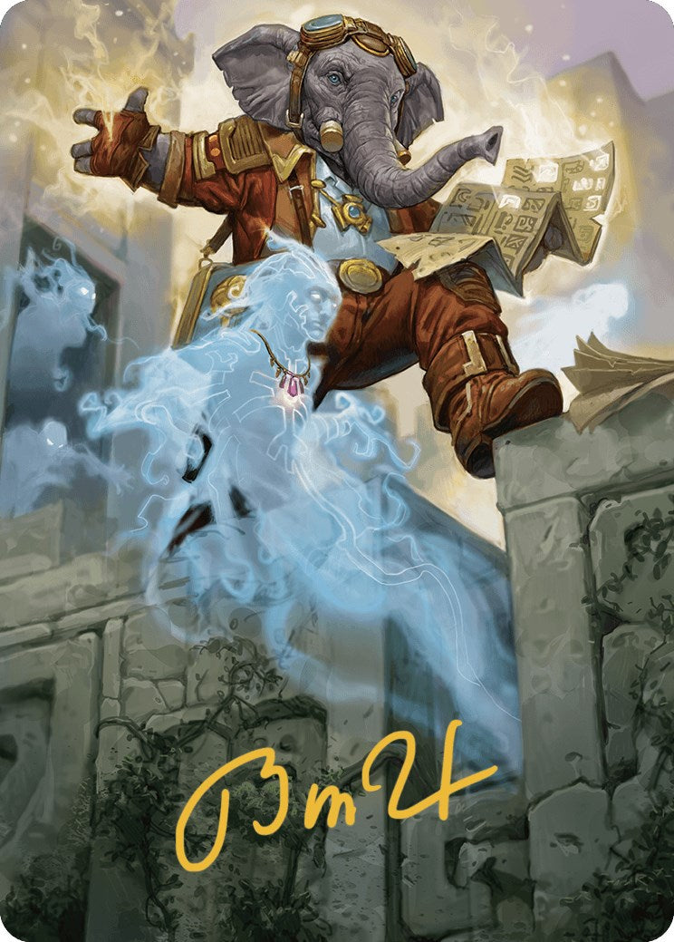 cards like wonder and anger mtg Quintorius Kand Art Card (37/81) (Gold-Stamped Signature) [The Lost Caverns  of Ixalan Art Series] | MTG Single
