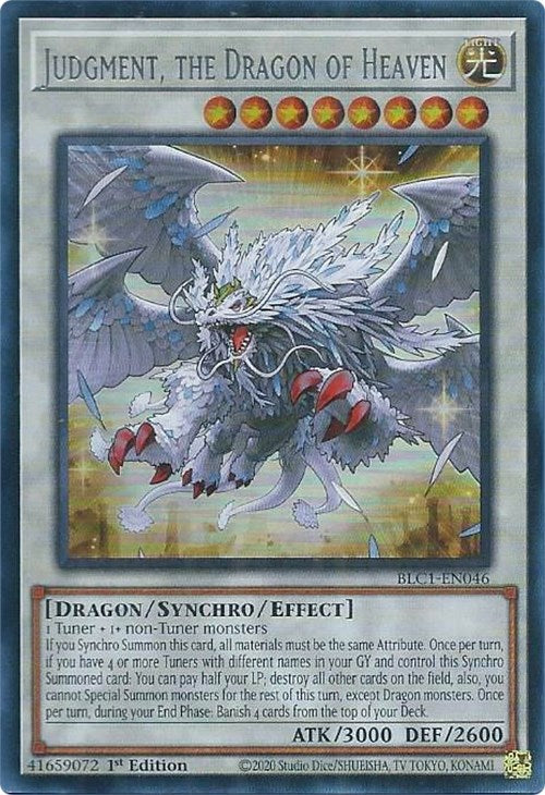 Judgment, the Dragon of Heaven (Silver) [BLC1-EN046] Ultra Rare | Yugioh  Single