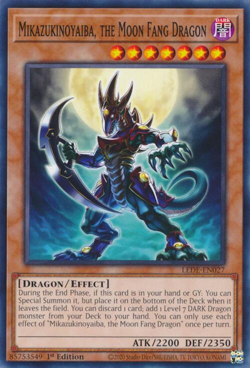 Mikazukinoyaiba, the Moon Fang Dragon [LEDE-EN027] Common | Yugioh Single