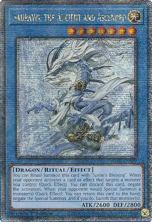 Sauravis, the Ancient and Ascended (Quarter Century Secret Rare)  [RA02-EN019] Quarter Century Secret Rare | Yugioh Single