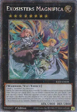 exosister monsters Exosisters Magnifica (Platinum Secret Rare) [RA02-EN038] Platinum Secret  Rare | Yugioh Single