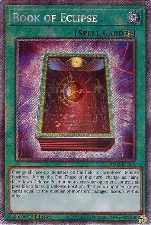 Book of Eclipse (Platinum Secret Rare) [RA02-EN054] Platinum Secret Rare |  Yugioh Single