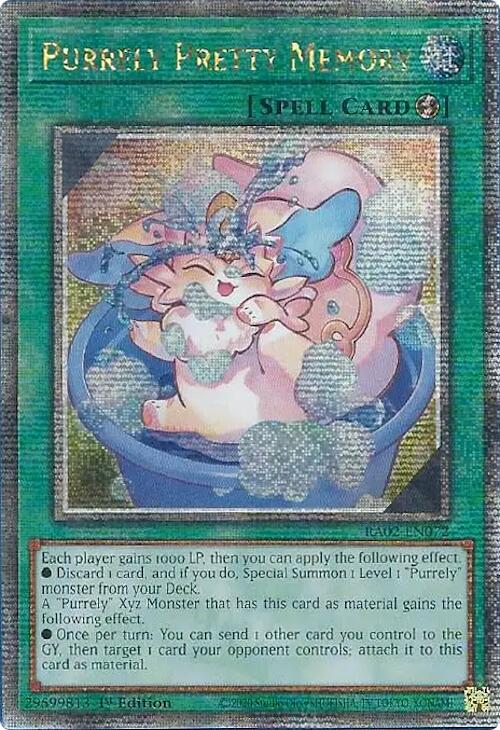 Purrely Pretty Memory (Quarter Century Secret Rare) [RA02-EN072] Quarter  Century Secret Rare | Yugioh Single