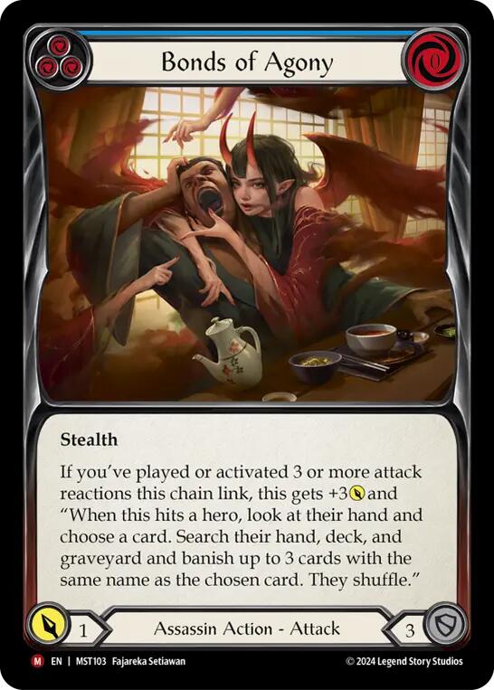 Bonds of Agony [MST103] (Part the Mistveil) Rainbow Foil | Flesh And Blood  Single