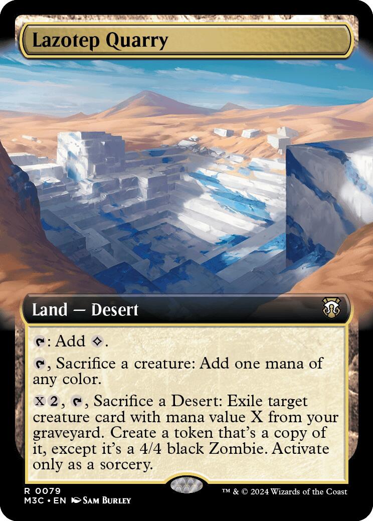 Lazotep Quarry (Extended Art) (Ripple Foil) [Modern Horizons 3 Commander] |  MTG Single