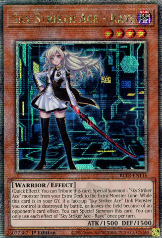 Sky Striker Ace - Raye (Quarter Century Secret Rare) [BLTR-EN116