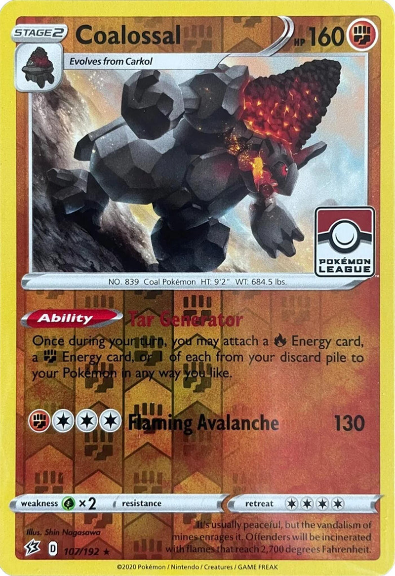 pokemon card coalossal Coalossal (Secret) - SWSH03: Darkness Ablaze