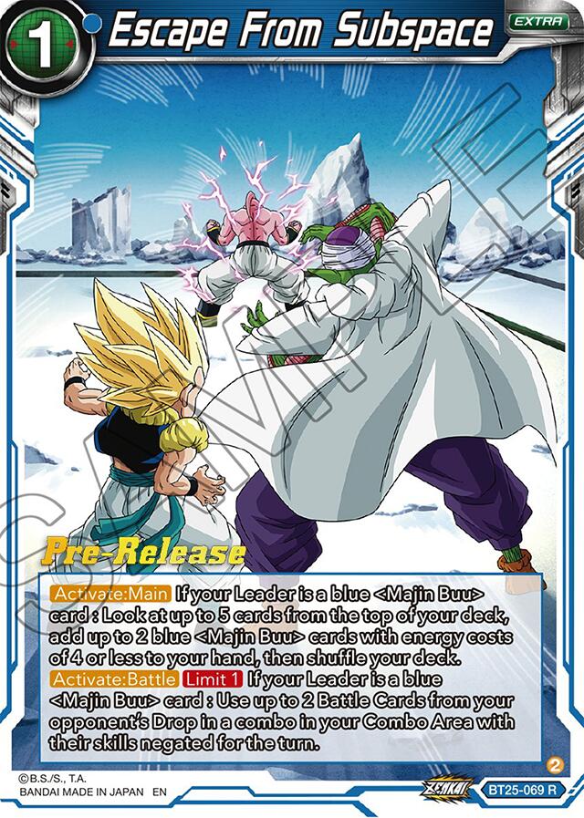Escape From Subspace (BT25-069) [Legend of the Dragon Balls Prerelease  Promos] | Dragon Ball Super Single