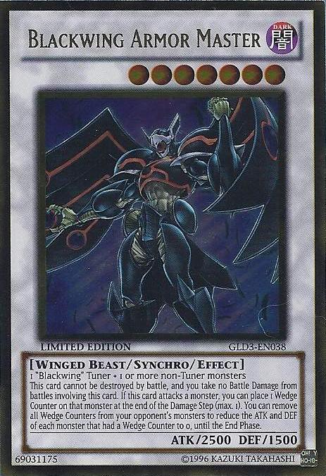 Blackwing Armor Master [GLD3-EN038] Gold Rare | Yugioh Single