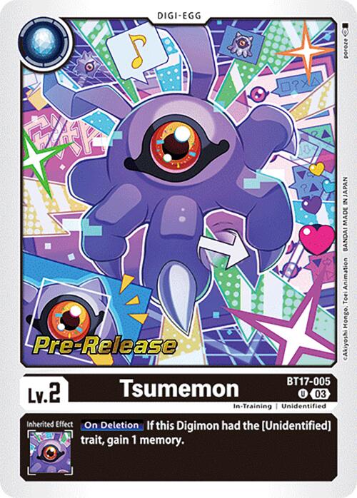 Tsumemon [BT17-005] [Secret Crisis Pre-Release Cards] | Digimon Single