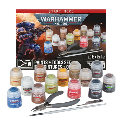 Warhammer: 40,000 Paints + Tools Set