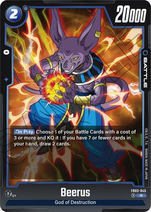 Beerus (FB03-045) [Raging Roar] | Dragon Ball Super: Fusion World Single