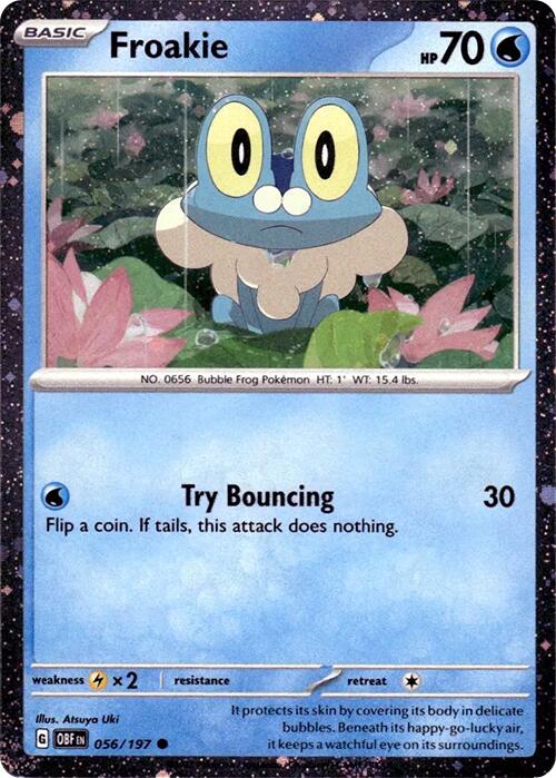 Froakie (056/197) (Cosmos Holo) [Scarlet & Violet: Obsidian Flames] |  Pokemon Single